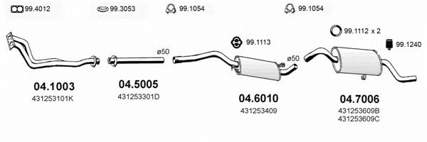 Asso ART0254 Exhaust system ART0254