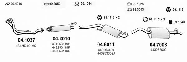 Asso ART0260 Exhaust system ART0260