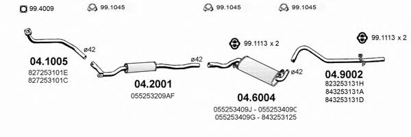 Asso ART0270 Exhaust system ART0270