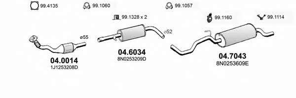  ART0299 Exhaust system ART0299