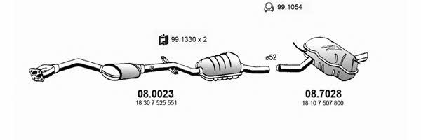 ART0304 Asso Exhaust system