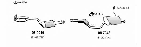 ART0315 Asso Exhaust system