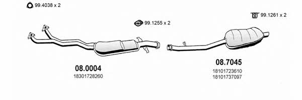ART0325 Asso Exhaust system