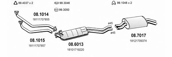 Asso ART0335 Exhaust system ART0335