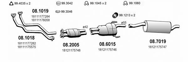 Asso ART0347 Exhaust system ART0347