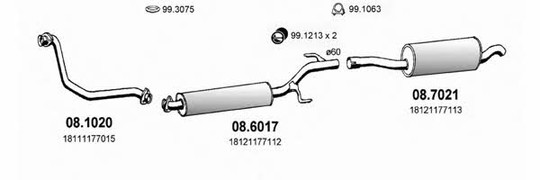 Asso ART0353 Exhaust system ART0353