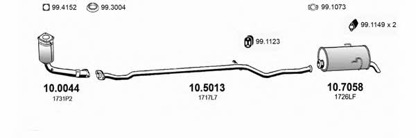 ART0437 Asso Exhaust system
