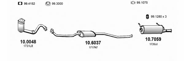 ART0444 Asso Exhaust system