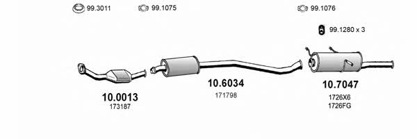 Asso ART0496 Exhaust system ART0496