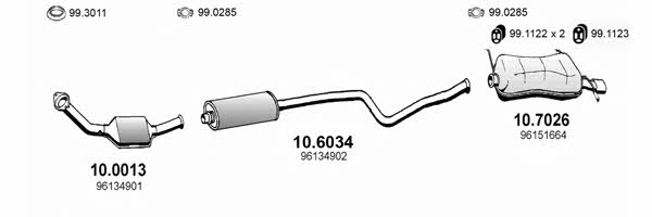 Asso ART0515 Exhaust system ART0515