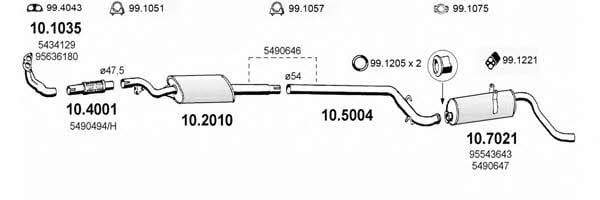 Asso ART0529 Exhaust system ART0529