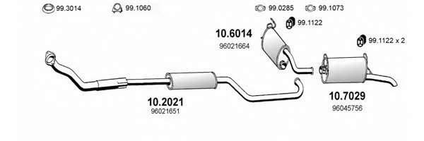  ART0540 Exhaust system ART0540