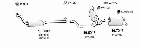 Asso ART0544 Exhaust system ART0544