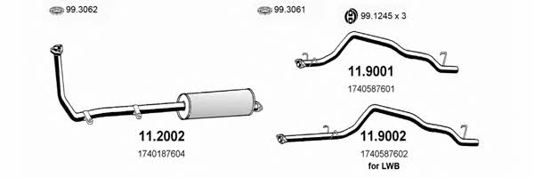 Asso ART0563 Exhaust system ART0563