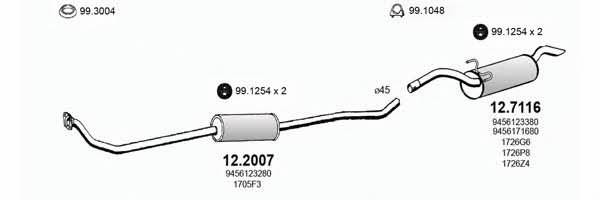 Asso ART0610 Exhaust system ART0610