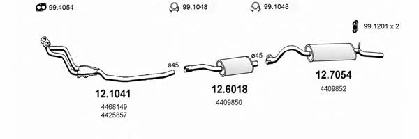 Asso ART0630 Exhaust system ART0630