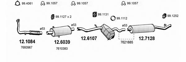  ART0669 Exhaust system ART0669