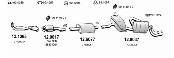 ART0681 Asso Exhaust system