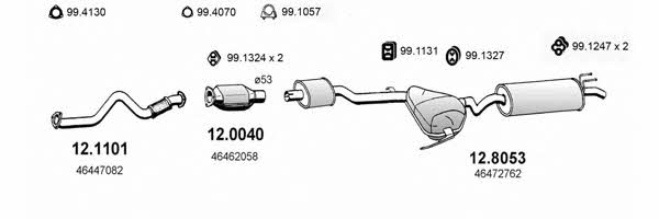  ART0717 Exhaust system ART0717