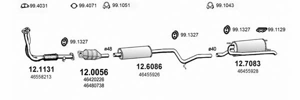 ART0729 Asso Exhaust system