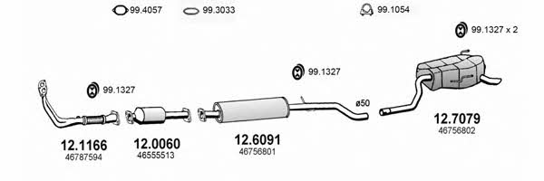  ART0760 Exhaust system ART0760