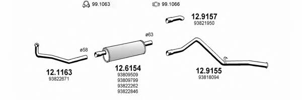 Asso ART0785 Exhaust system ART0785