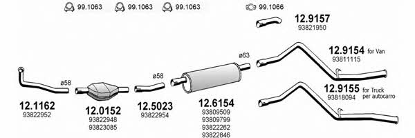  ART0788 Exhaust system ART0788