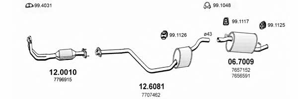 Asso ART0814 Exhaust system ART0814