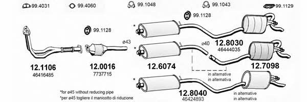  ART0869 Exhaust system ART0869