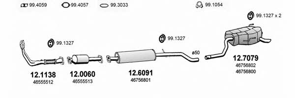 Asso ART0882 Exhaust system ART0882
