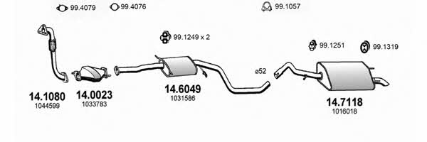  ART0897 Exhaust system ART0897