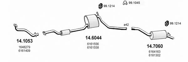 Asso ART0916 Exhaust system ART0916