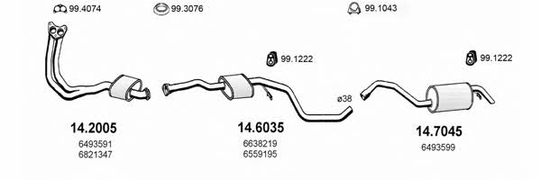  ART1028 Exhaust system ART1028