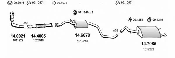  ART1063 Exhaust system ART1063