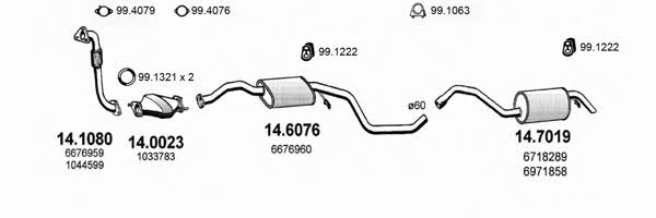  ART1101 Exhaust system ART1101