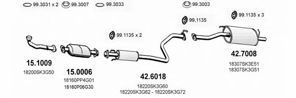  ART1118 Exhaust system ART1118