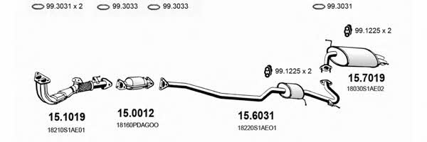  ART1138 Exhaust system ART1138