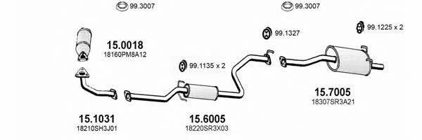 ART1147 Asso Exhaust system