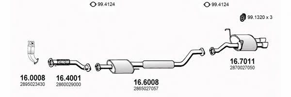  ART1160 Exhaust system ART1160