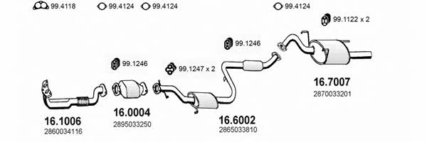 Asso ART1175 Exhaust system ART1175