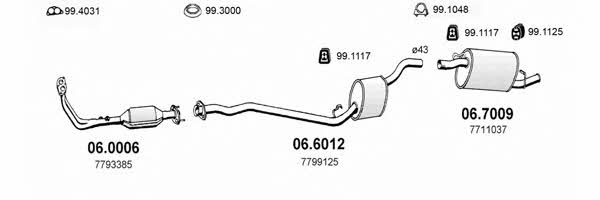 Asso ART1216 Exhaust system ART1216