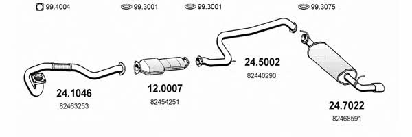  ART1246 Exhaust system ART1246