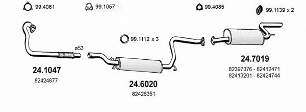  ART1248 Exhaust system ART1248