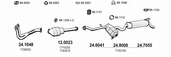 Asso ART1252 Exhaust system ART1252