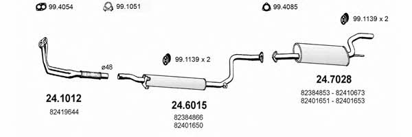 Asso ART1262 Exhaust system ART1262