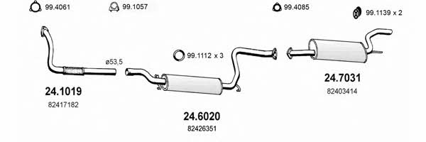 Asso ART1269 Exhaust system ART1269