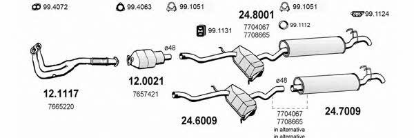  ART1276 Exhaust system ART1276