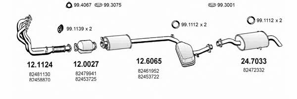 Asso ART1292 Exhaust system ART1292