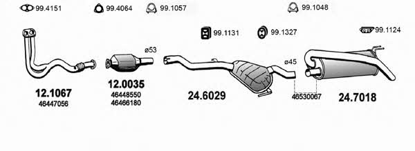 Asso ART1310 Exhaust system ART1310