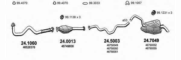  ART1315 Exhaust system ART1315